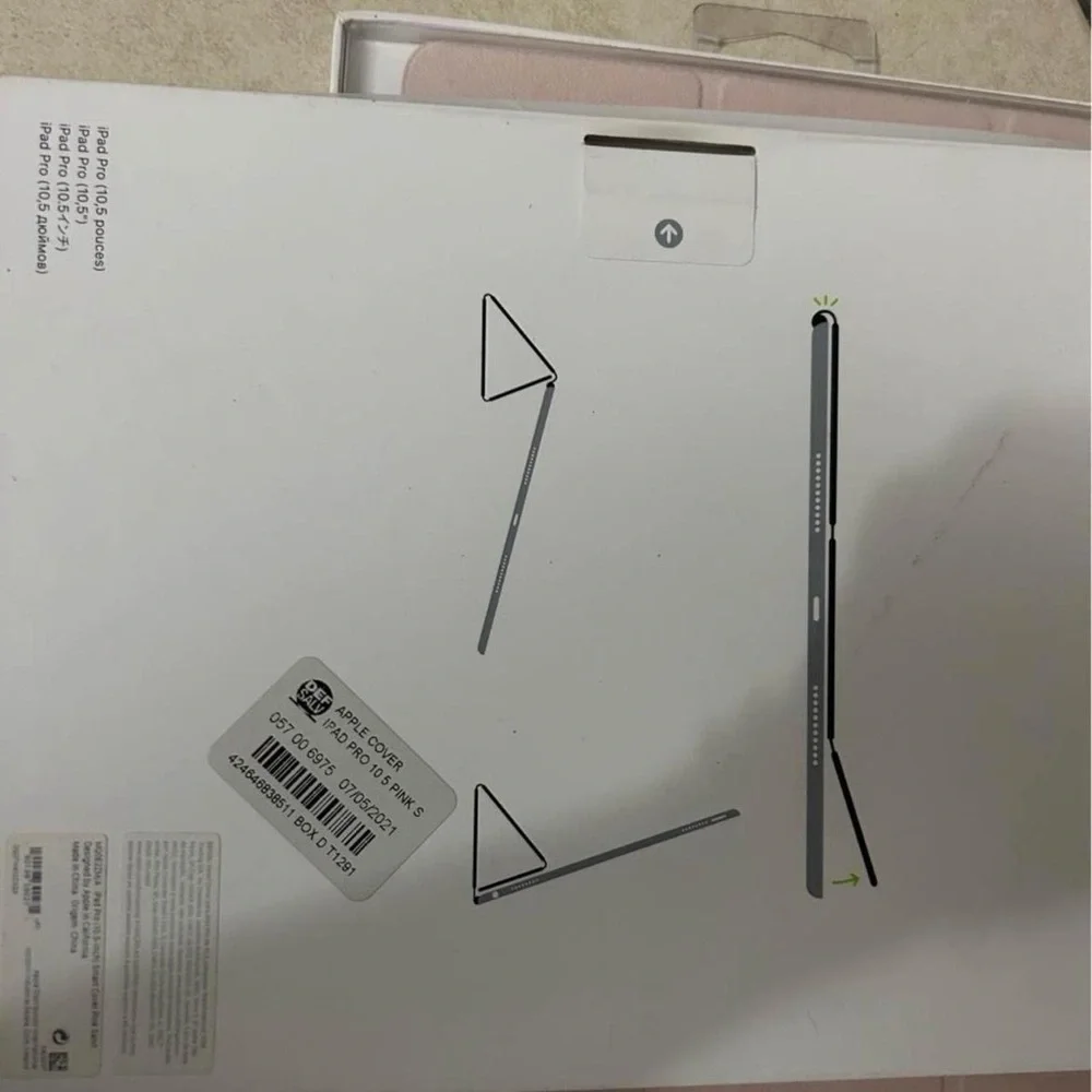 Two Apple Pink Tri-Fold Tablet Covers